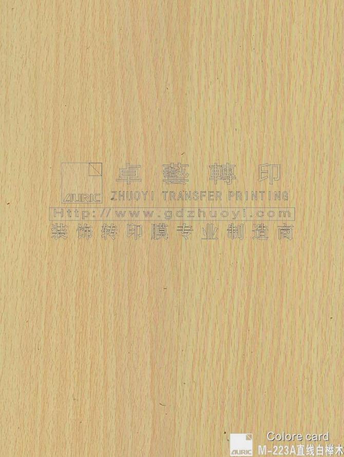 Wood Grain Transfer Film-m223a straight line Bai