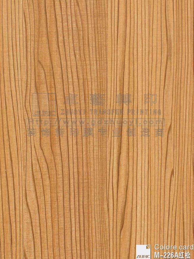 Wood Grain Transfer Film-m226a Red Pine