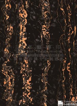 Marble Grain Transfer Film-s430 Italian black Gold flower